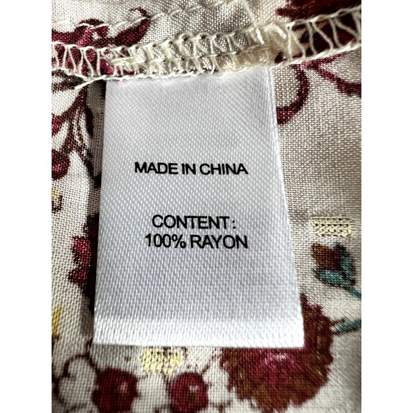 Drew by Anthropologie Naomi Floral Maxi Dress Patchwork Morocco Size S - Picture 5 of 14